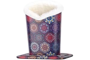 PG6 Plush Fluffy Lined Anti-scratch Eyeglasses Holder Protective Glasses Stand Case