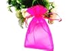 SumDirect 100Pcs 4x6 Inches Sheer Drawstring Organza Jewelry Pouches Wedding Party Christmas Favor Gift Bags (Hot Pink)