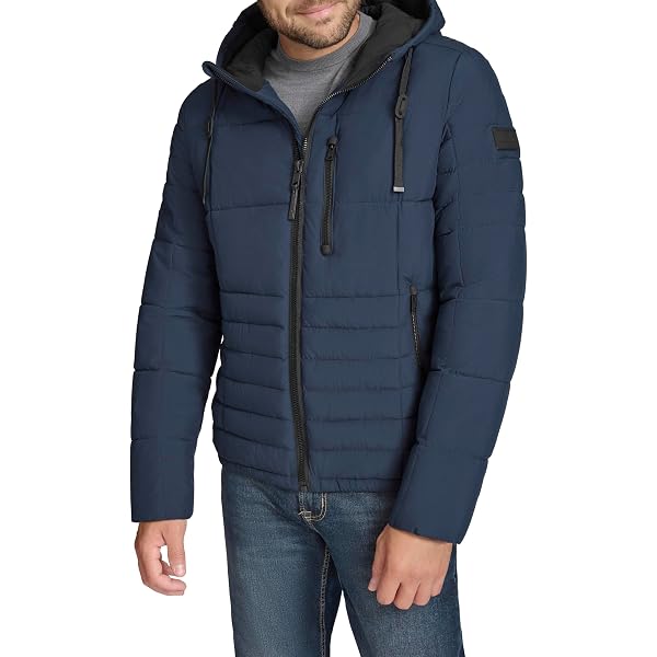 POLO RALPH LAUREN Mens Full Zip Hooded Puffer Jacket (XL, Aviator