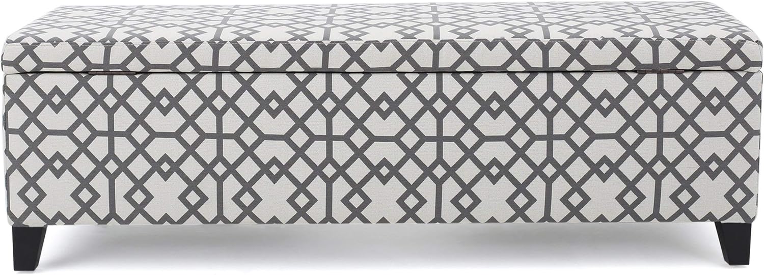 Best light grey storage ottoman
