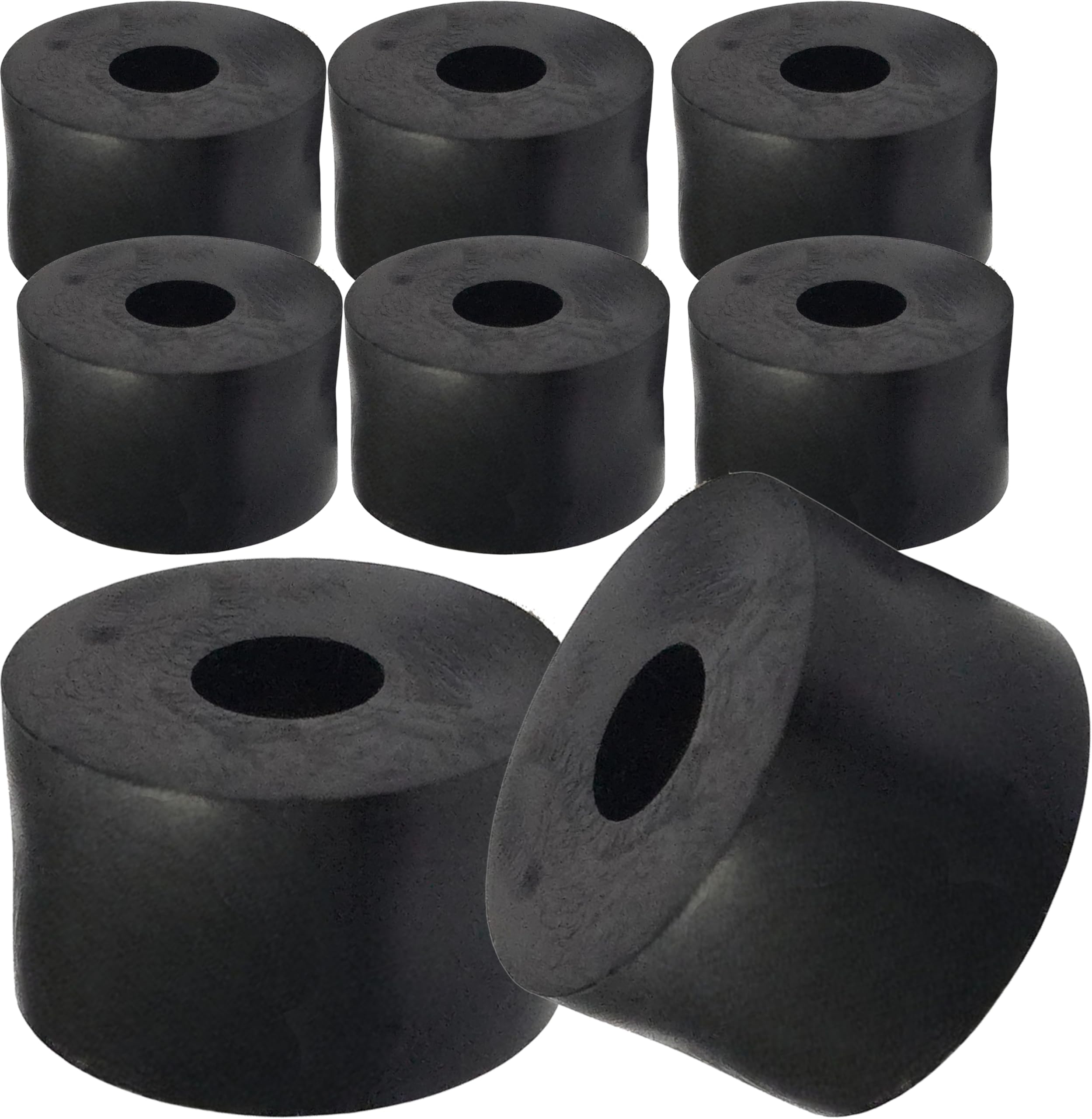 M5 Black Nylon Wide Spacers Standoff Washers ID(internal Diameter) 5.3mm, OD(outside diameter) 15mm, Thickness 5mm M5 x 15mm x 15mm (Pack of 8) — image 1