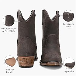 Jeossy Women's 9805 Cowboy Boots Dark
