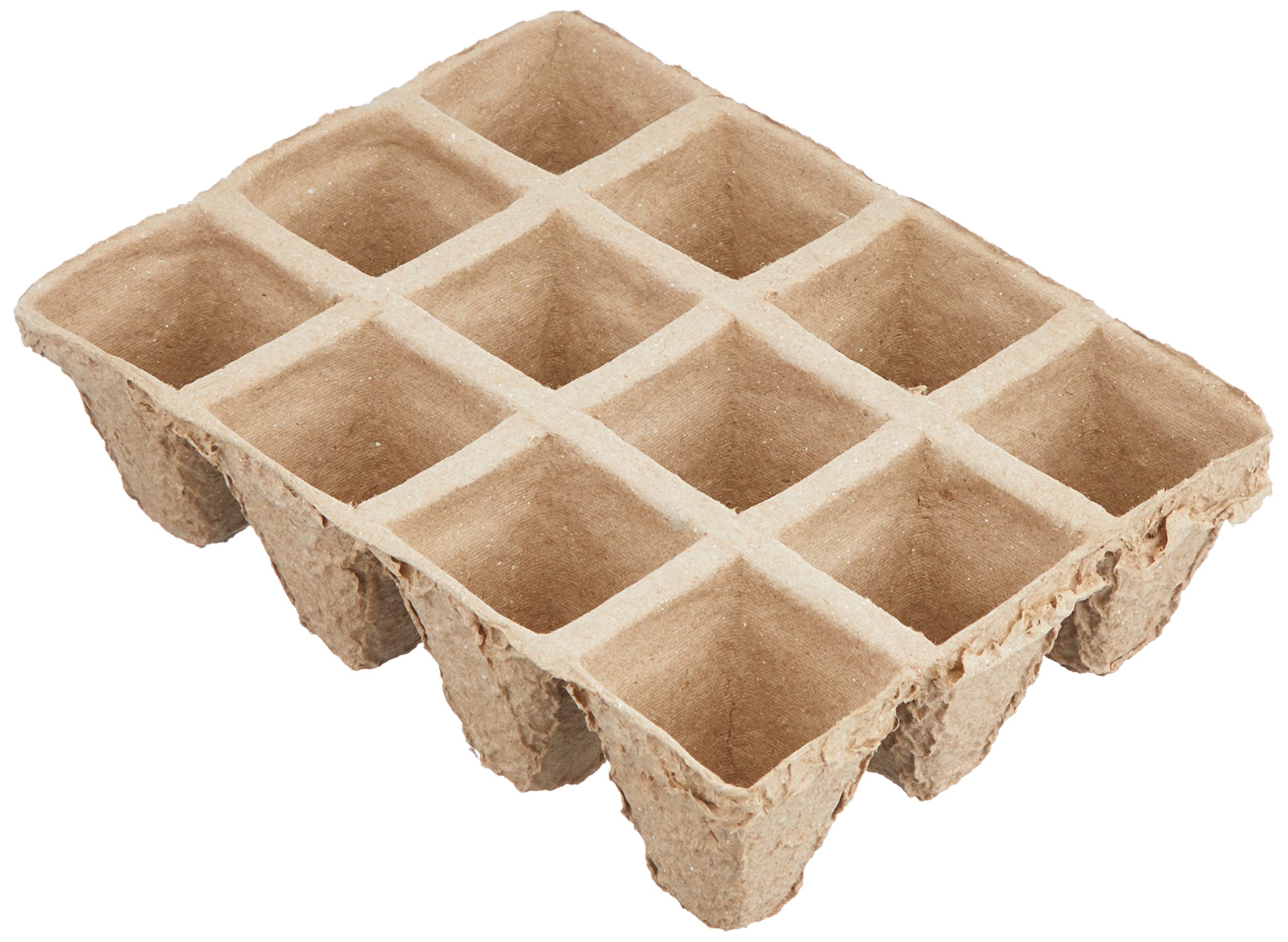 Flower 55044 – Biodegradable seed trays, 12 Cavities, Pack of 6