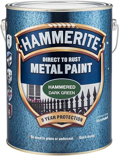 Hammerite Dark Green Direct to Rust Hammered Paint 2.5L ICI