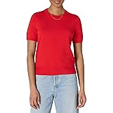 Amazon Essentials Womens Regular-Fit Short Sleeve Pullover Sweater Top