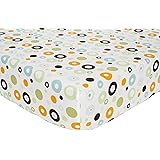 Carter's Easy Fit Printed Crib Fitted Sheet, Laguna (Discontinued by Manufacturer)