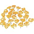 Yetaha 25PCS Model Miniature Maple Tree, HO Scale Model Tree Railroad Scenery Artificial Wargame Diorama Supplies for Micro Landscape Plant DIY Crafts Garden Ornament, Height 2.6inch/6.5cm