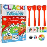 AMIGO Games CLACK! Thwack! The Grab-It-Fast Suction Cup Game! rolls the dice, find a match, and Thwack! Ideal for Families or Kids ages 6+