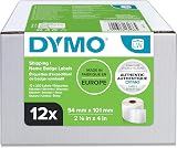Dymo Authentic LabelWriter Large Shipping Labels 54x101mm 12 Rolls 220