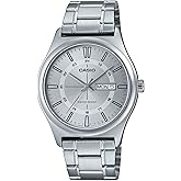 Casio MTP-V006D-7C Men's Stainless Steel 24 Hour Silver Index Dial Day Date 3-Hand Analog Watch