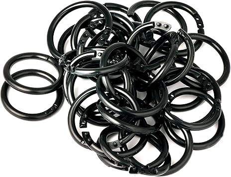 Amazon Com Lunling 50 Pcs Plastic Snap Ring Shower Curtain Ring