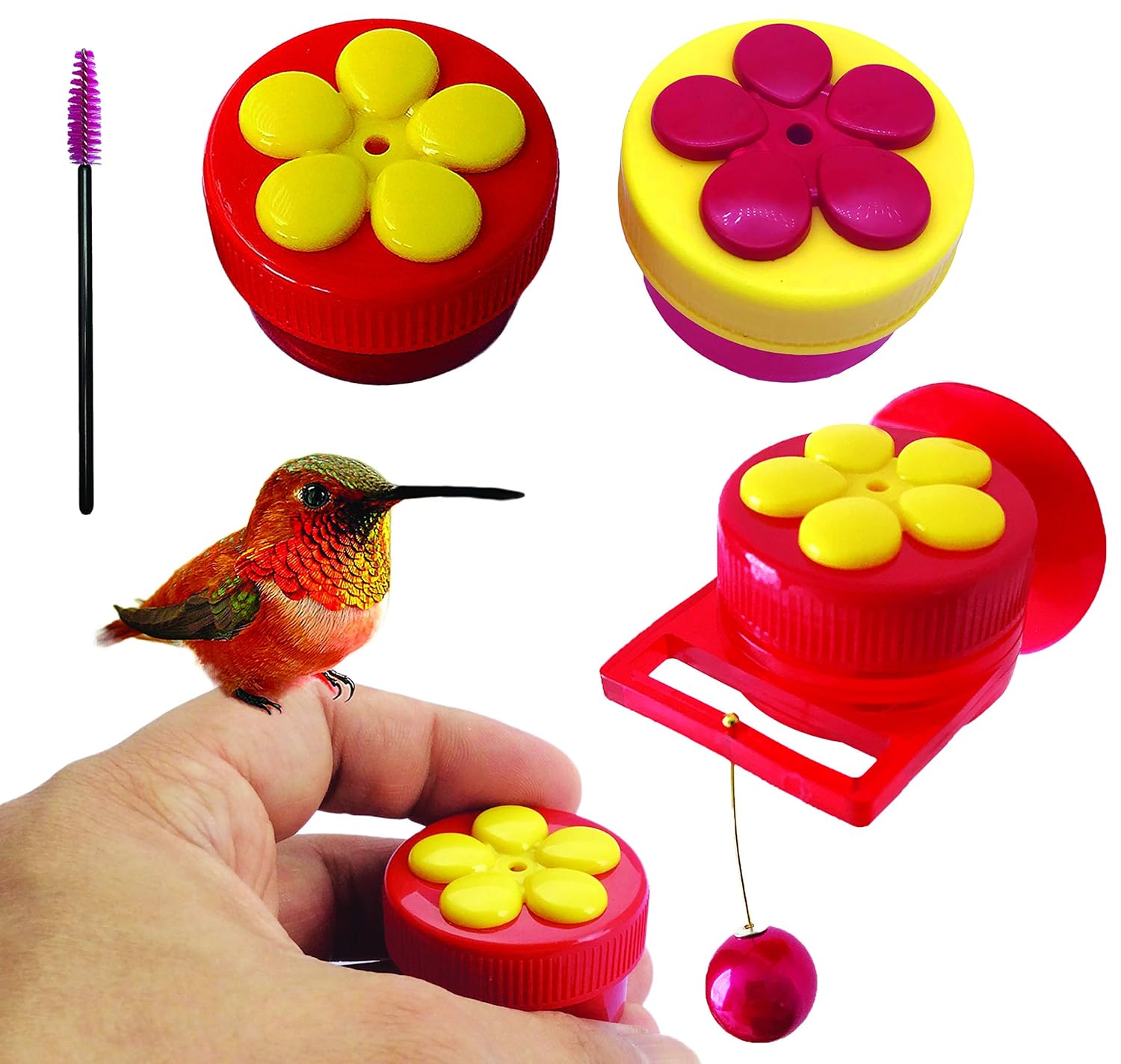 Aroma Trees Handheld Hummingbird Feeders Design With Perch Mix