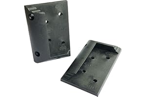 Myard Deck Railing Connectors with Screws for 2x4 (Actual 1.5x3.5) Inches Stair Wood Handrail (Angled Railing 5 Pair, Black)