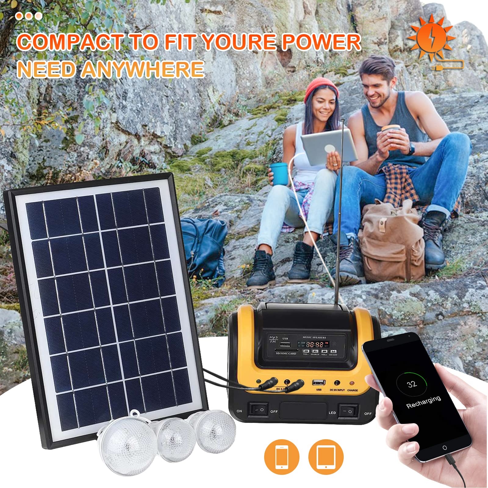 Solar Generator With Panels Included,Solar Powered Generator Portable ...