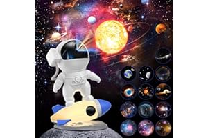 FlyLily Galaxy Projector, 12 in 1 HD Planetarium Astronaut Galaxy Projector for Bedroom, Galaxy Star Night Light Projector for Kids Adults Gaming Room/Party/Home Décor