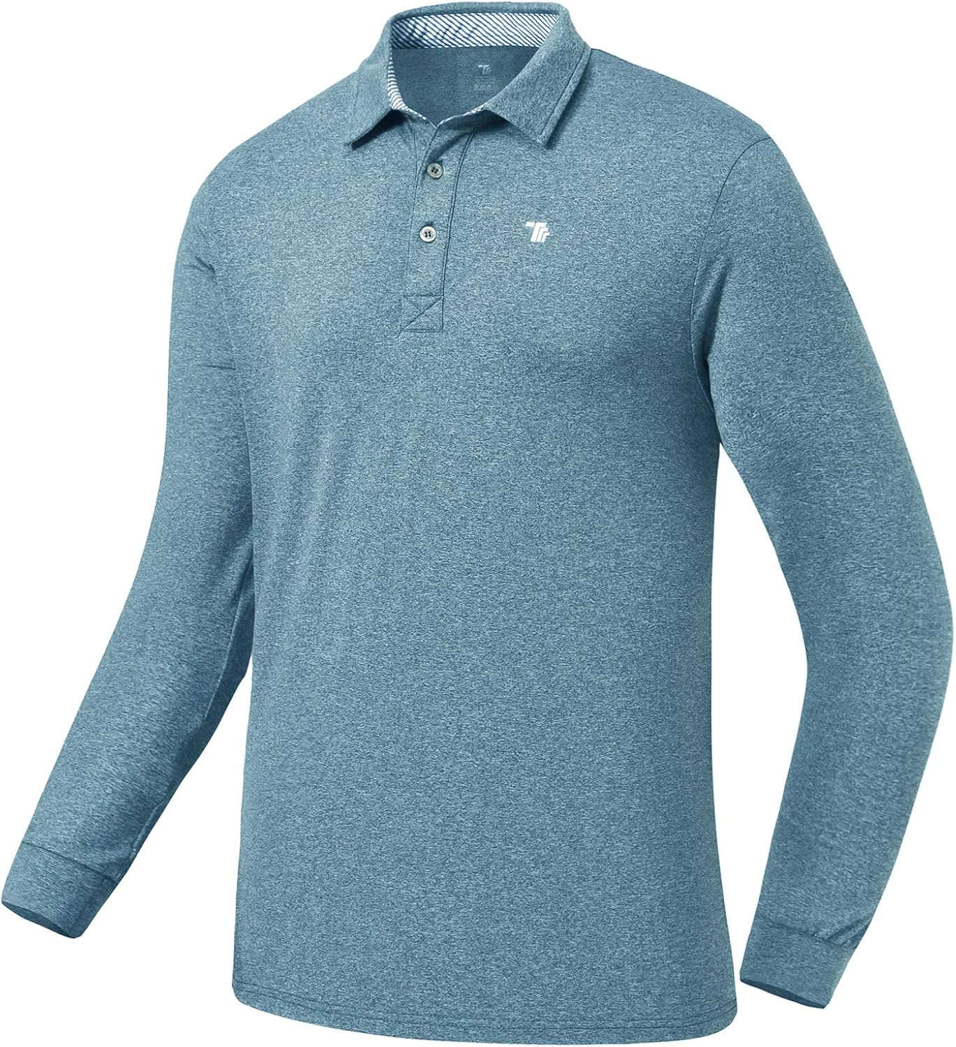 MoFiz Men's Golf Shirts Polo Shirts Athletic Casual T-Shirt Quick Dry Long Sleeve: Clothing
