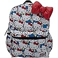 AI ACCESSORY INNOVATIONS Hello Kitty Kawaii Backpack, 16” Allover Print with 3D Iconic Hello Kitty Bow