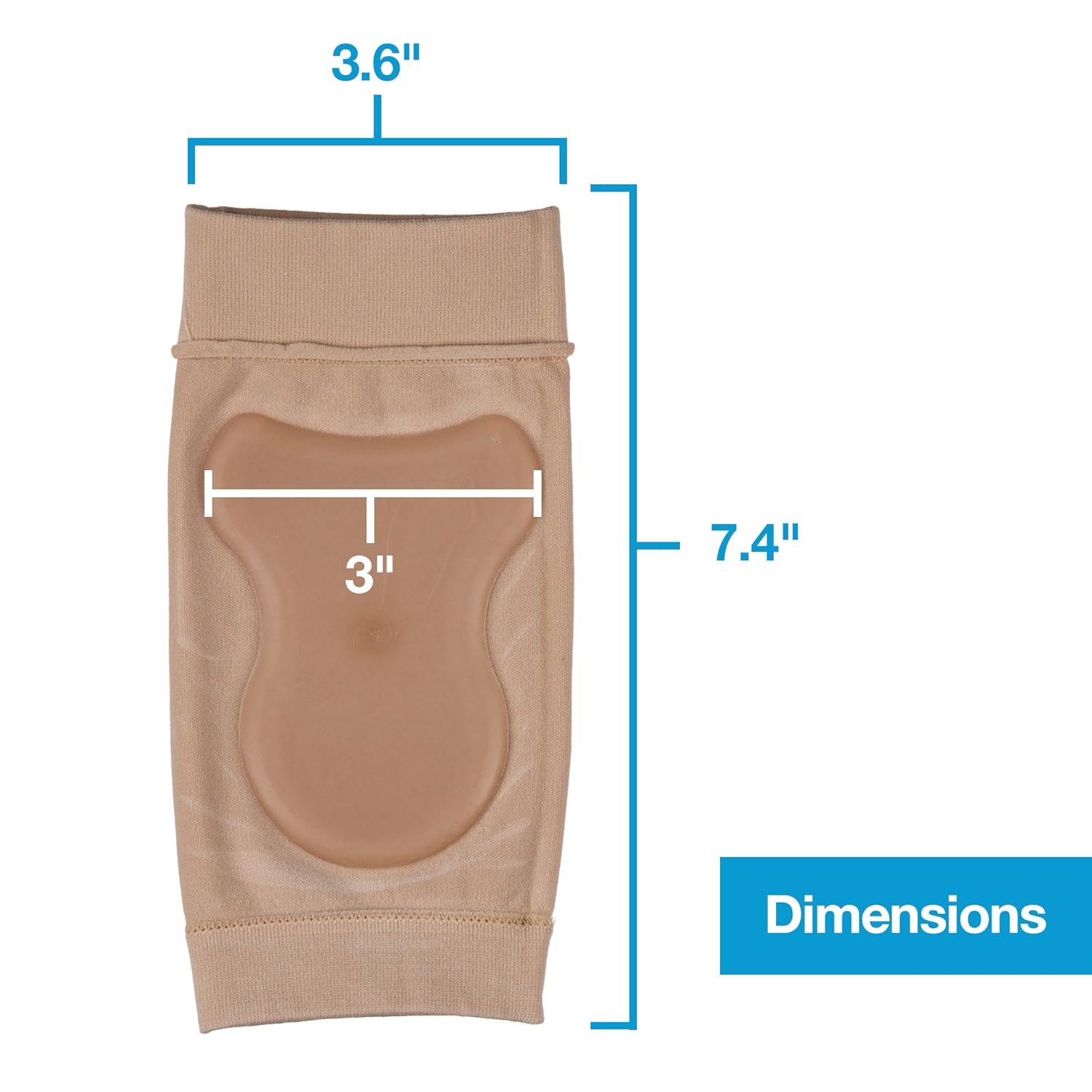 ZenToes Achilles Tendon Heel Protector Compression Padded Sleeve Socks for Bursitis, Tendonitis, Tenderness - 1 Pair: Industrial & Scientific