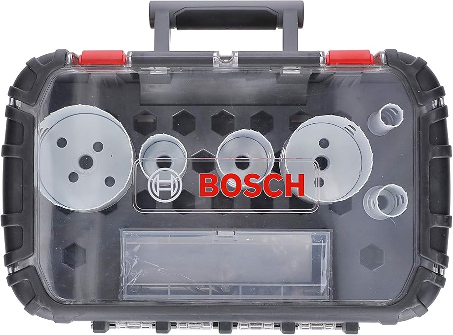 Bosch Professional 2608594190 9 Pieces Jeu De Scies Trepan Progressor For Wood Metal Pour Installations Electriques Accessoires Pour Perceuses Couleur Size Amazon Fr Bricolage