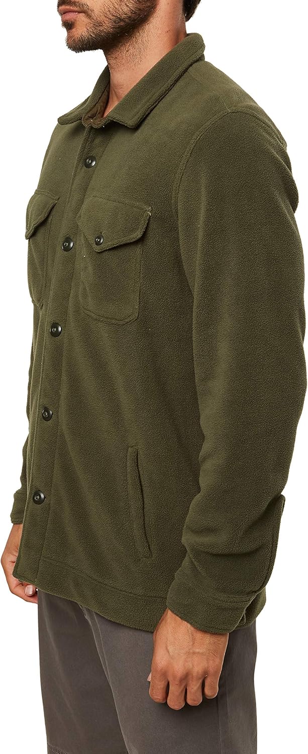 O'NEILL Men's Fleece Shirt Jacket: Clothing