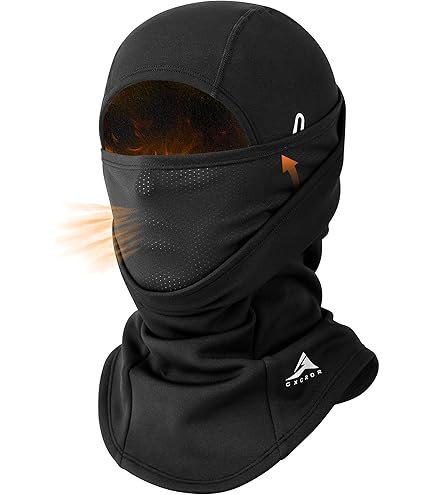 Double Layer Cold Weather Facemask Wind Resistant Water Repellent Performance Ergodyne N-Ferno 6823 Lime Wind-proof Hinged Balaclava Face  main image 2