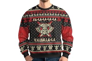 34HD Ugly Christmas Sweater for Men Women 2024, Funny Unisex Crewneck Sweatshirt, Men Ugly Sweater Gifts for Christmas