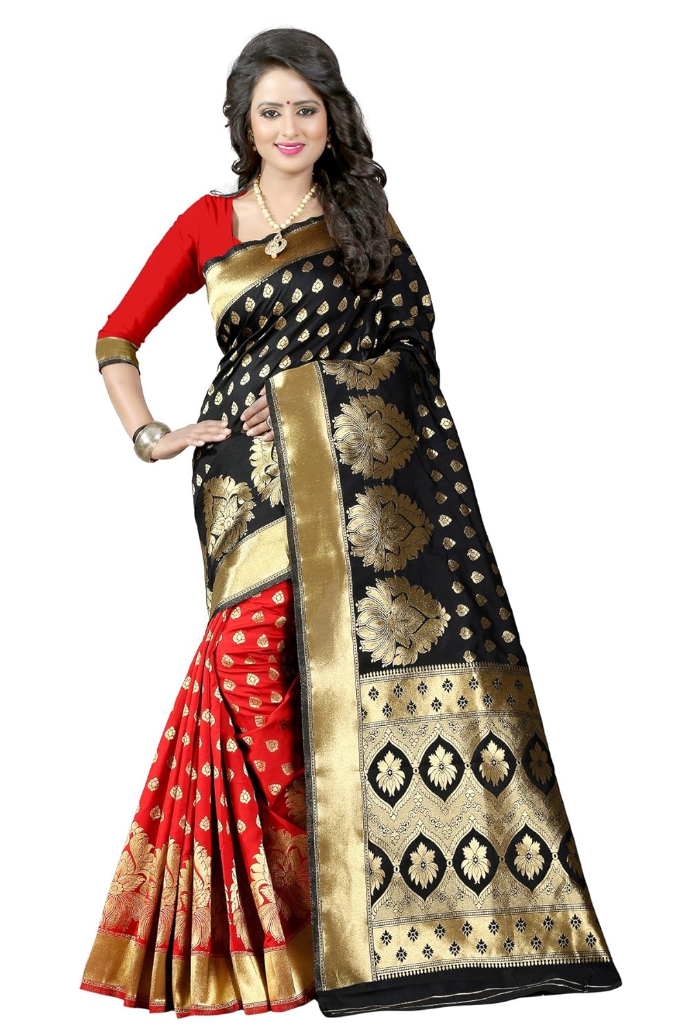 shiya tassar silk saree with blouse piece