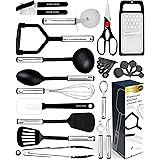 Home Hero 25-pcs Kitchen Utensils Set - Nylon & Stainless Steel Cooking Utensils Set with Spatula - Kitchen Gadgets & Kitchen