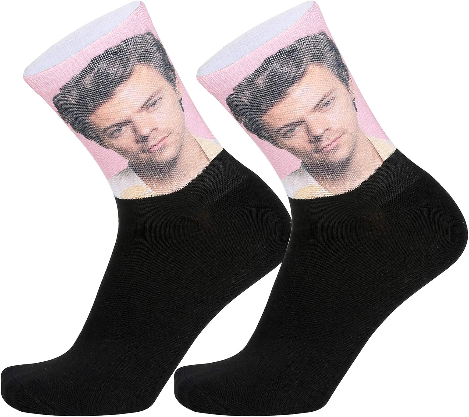 Funny Socks HarryStyles Novelty Socks Crew Socks Funny Dress Socks