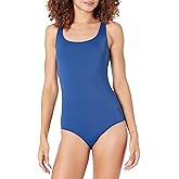Amazon Essentials Women's One-Piece Coverage Swimsuit (Available in Plus Size)