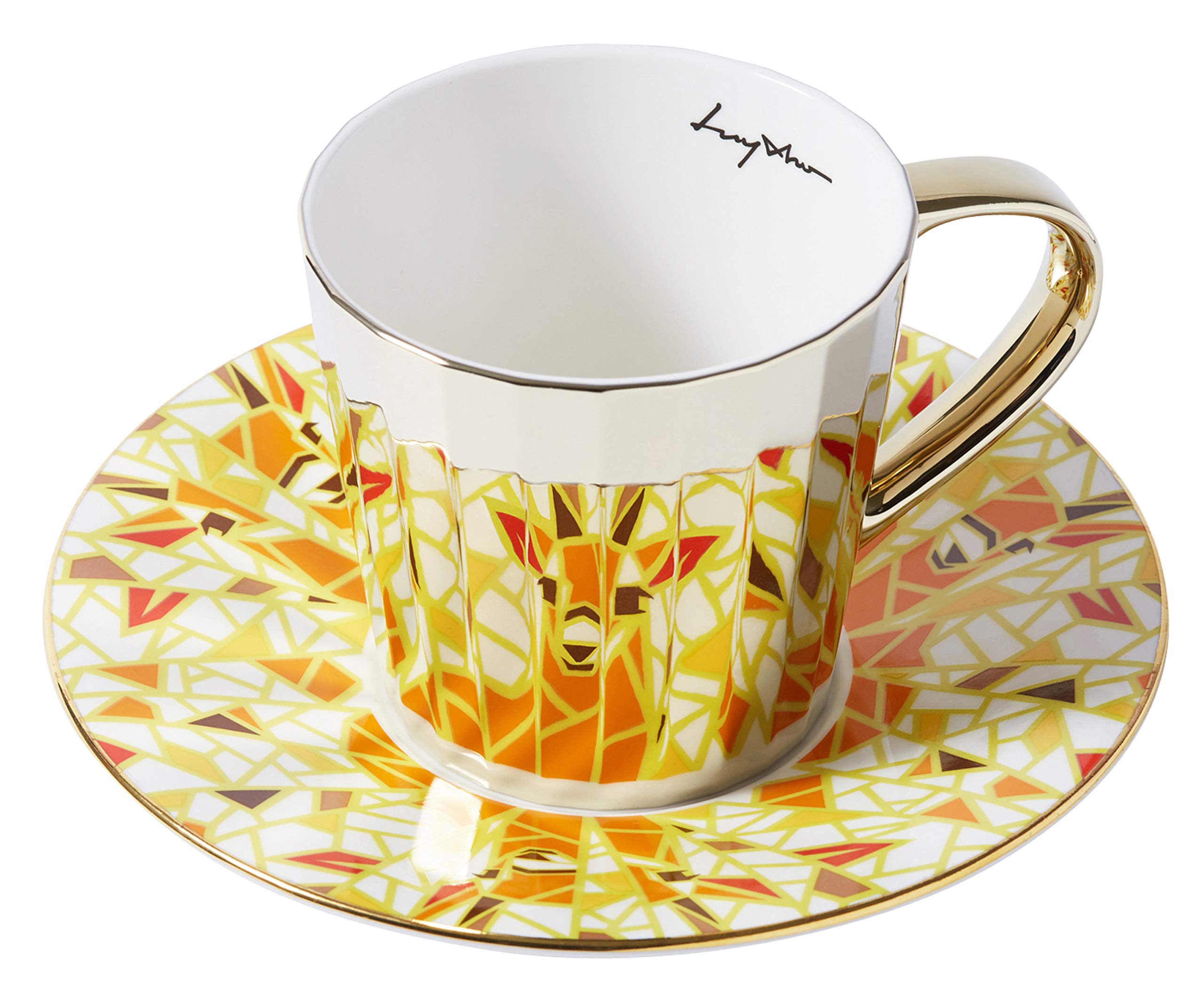 Buy [Luycho] Angled Mirror Cup & Saucer_Thomson’s Gazelle_11oz Online