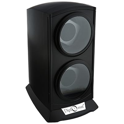 Diplomat 31-497 Matte Black Finish Watch Winder