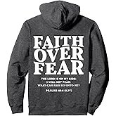 Faith Over Fear for Mens,Womens,Teens,Kids(On Back) Pullover Hoodie