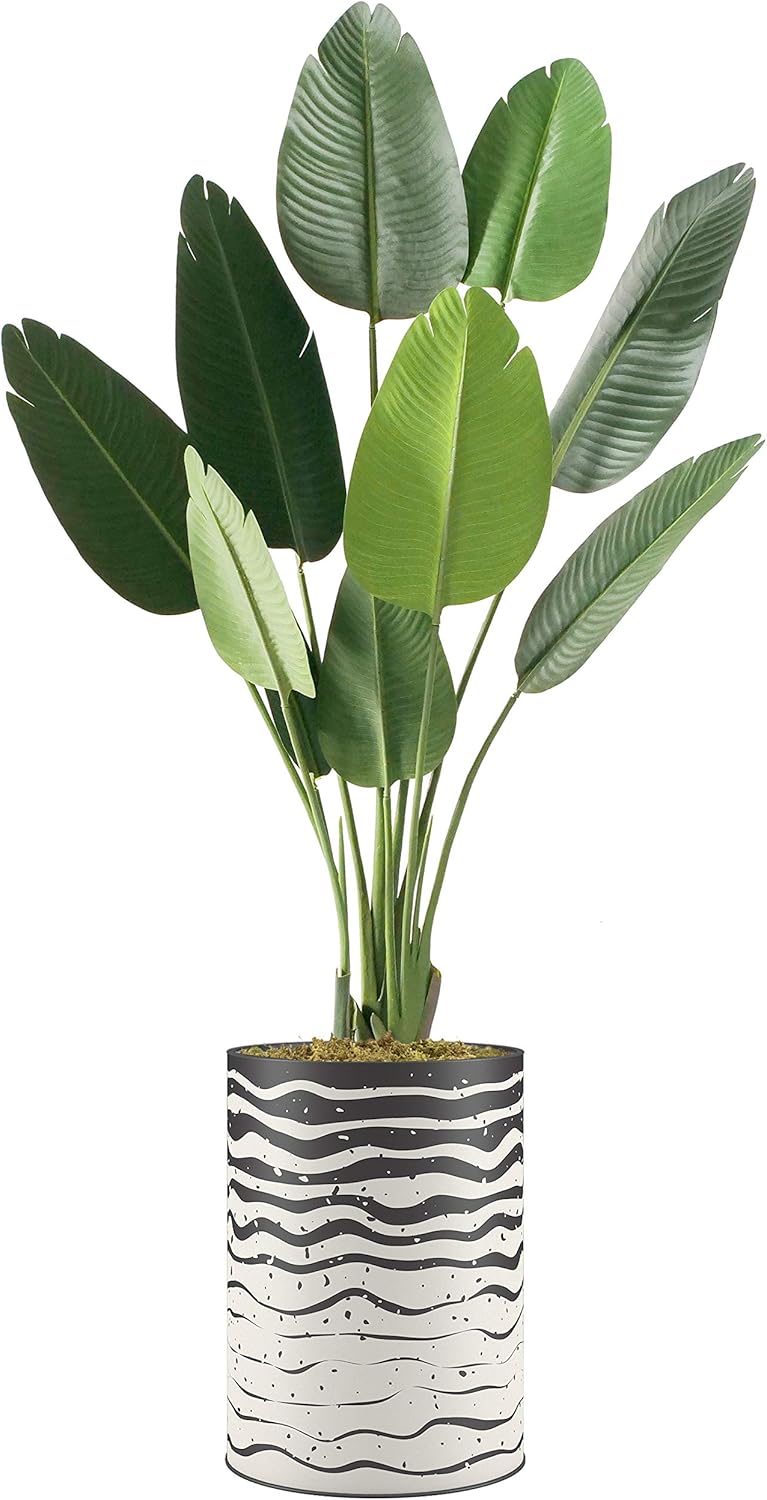 bird of paradise plant on Amazon Com Signwin Floor Plants Artificial Trees For Home Fake Bird Of Paradise Plant With Vase Large Size 72 Overall Kitchen Dining