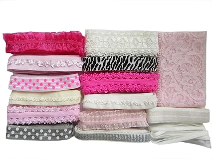 Amazon Com Yycraft 40 Yards Bulk Elastics Solid And Prints Fold