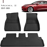 Farasla Upgraded All-Weather Floor Mats for 2017 2018 2019 2020 2021 Tesla Model 3