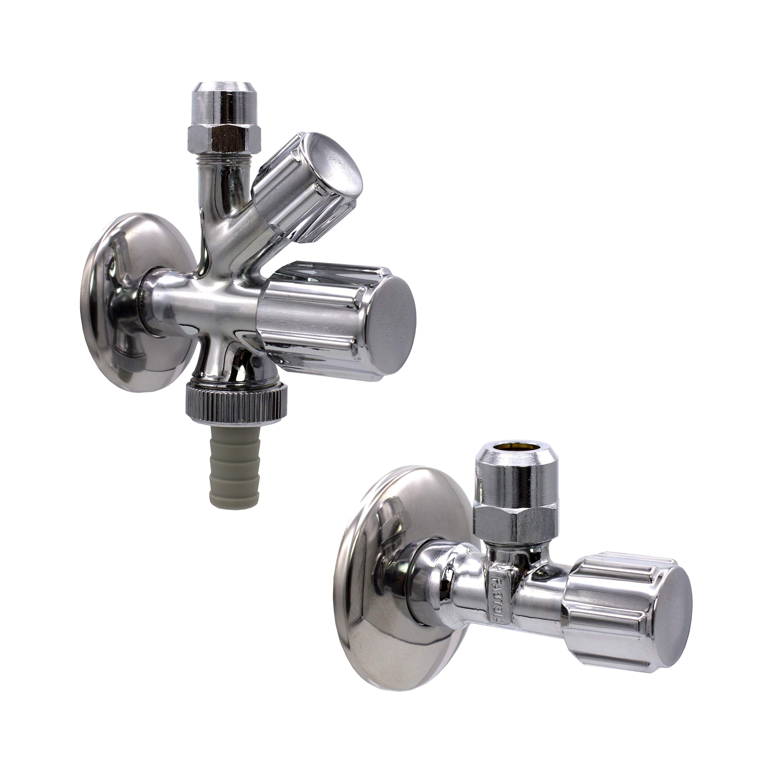 VARIOSAN 12685-1/2" Tap Connection Kit - Combination Angle Valve and Angle Valve - Self Sealing