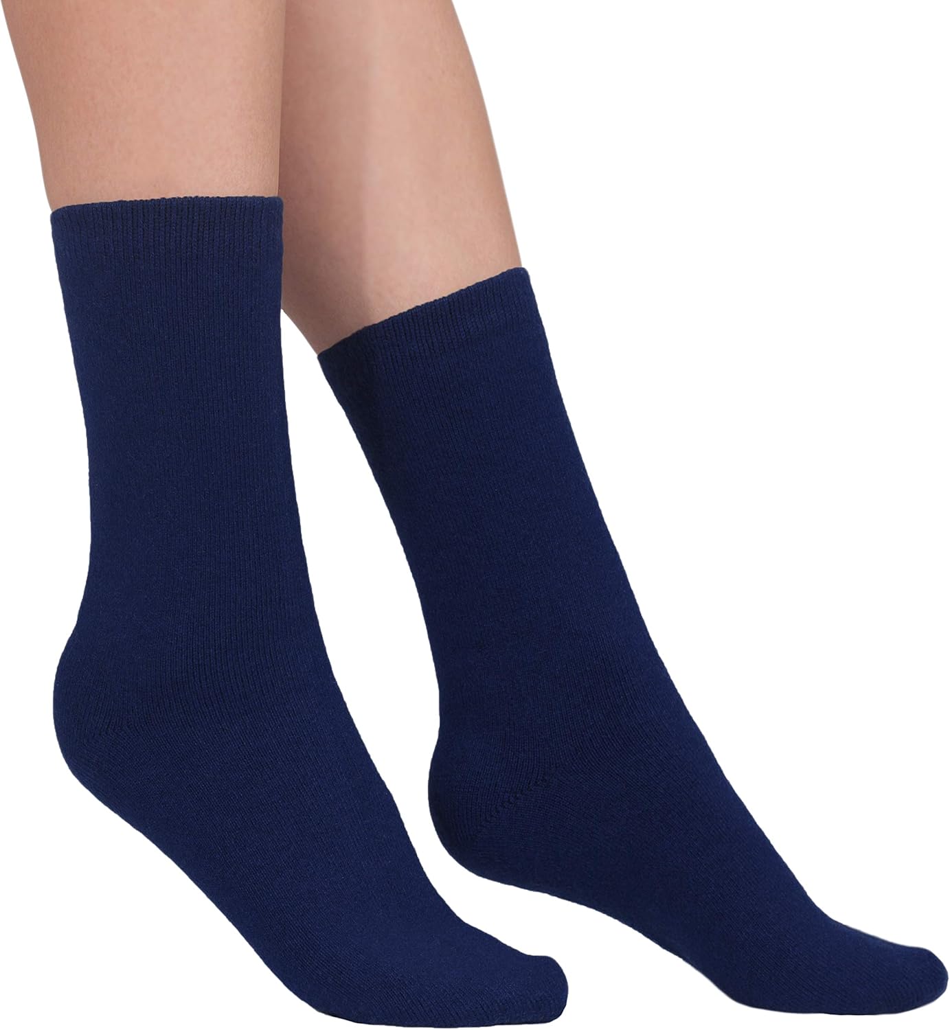 100 Cashmere Socks Pure Cashmere Socks for Women (Navy