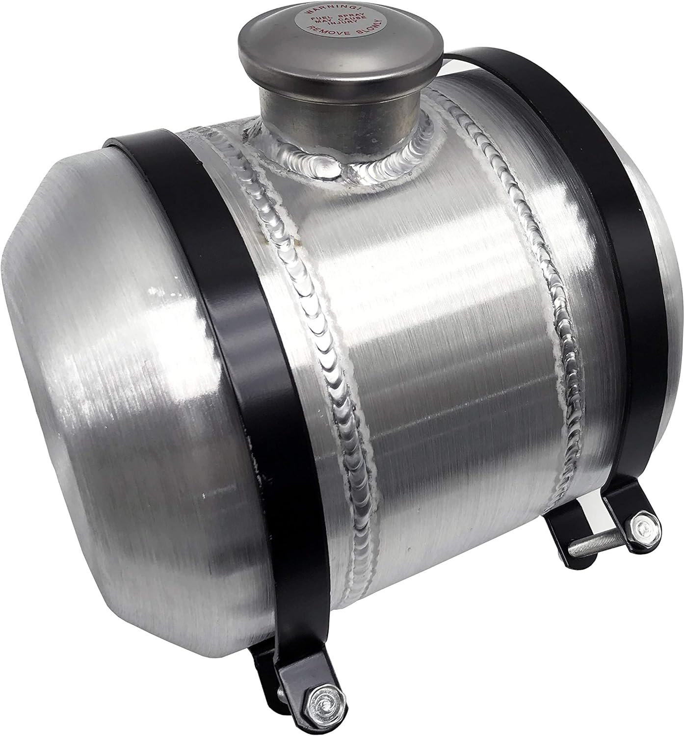 2 Gallon 8 x10" Spun Aluminum Gas Tank/Fuel Tank 1/4 NPT