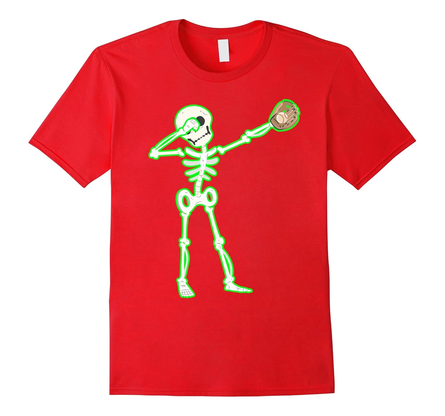 Halloween Dabbing Skeleton Baseball Shirt Dab Skeleton Tee-ANZ