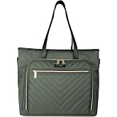 Kenneth Cole REACTION Chelsea Quilted Chevron 15" Laptop &amp; Tablet Business Tote with Removable Shoulder Strap