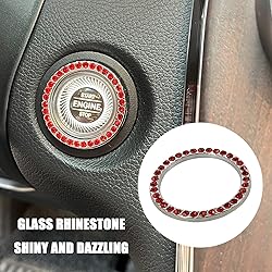 BEYPOVK 2 PCS Car Engine Start Button Crystal