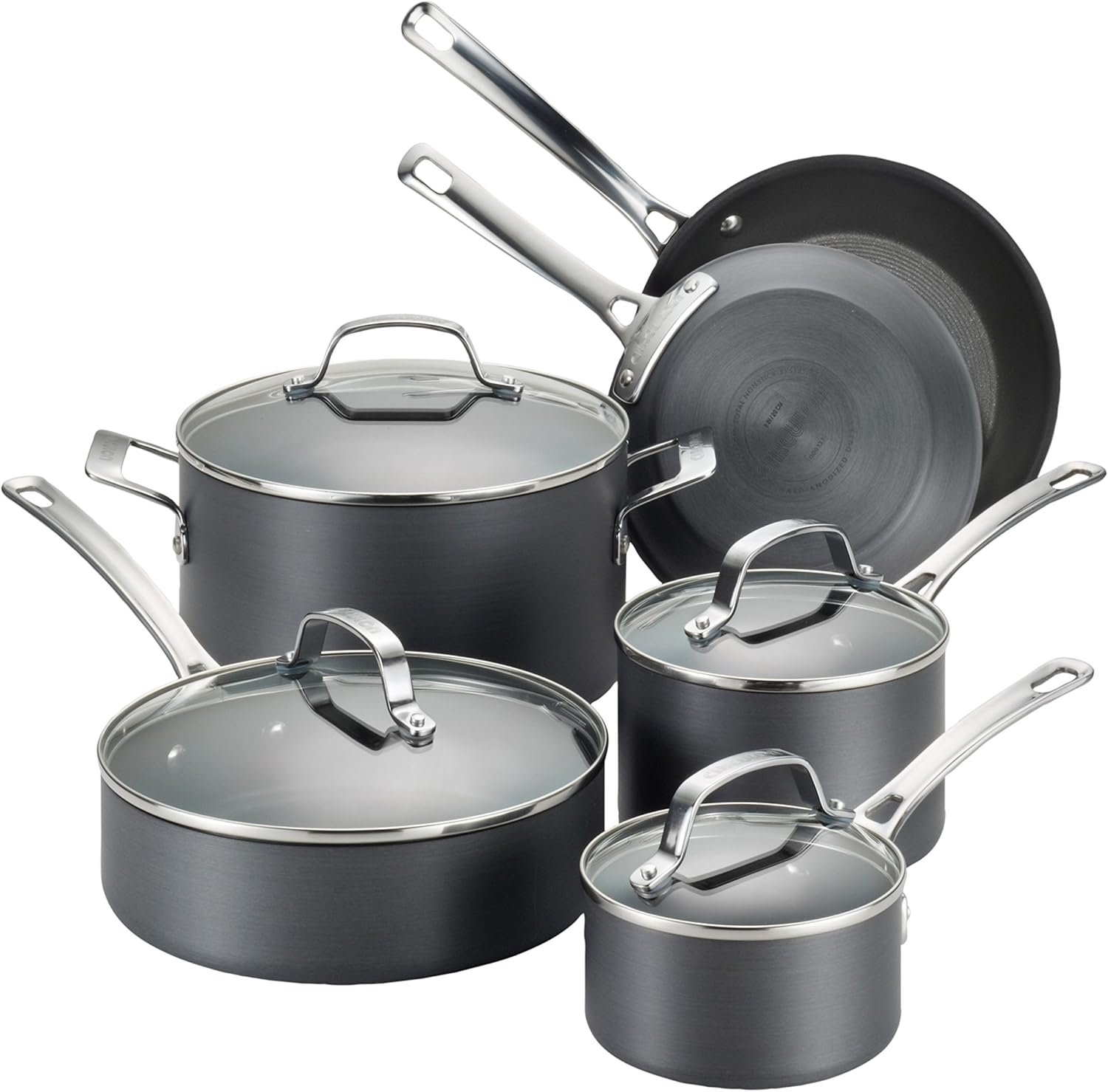Circulon Genesis HardAnodized Nonstick 10Piece Cookware Set Amazon