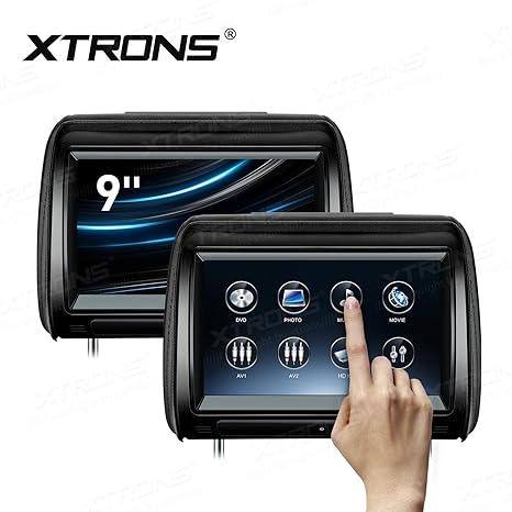 Car headrest dvd player