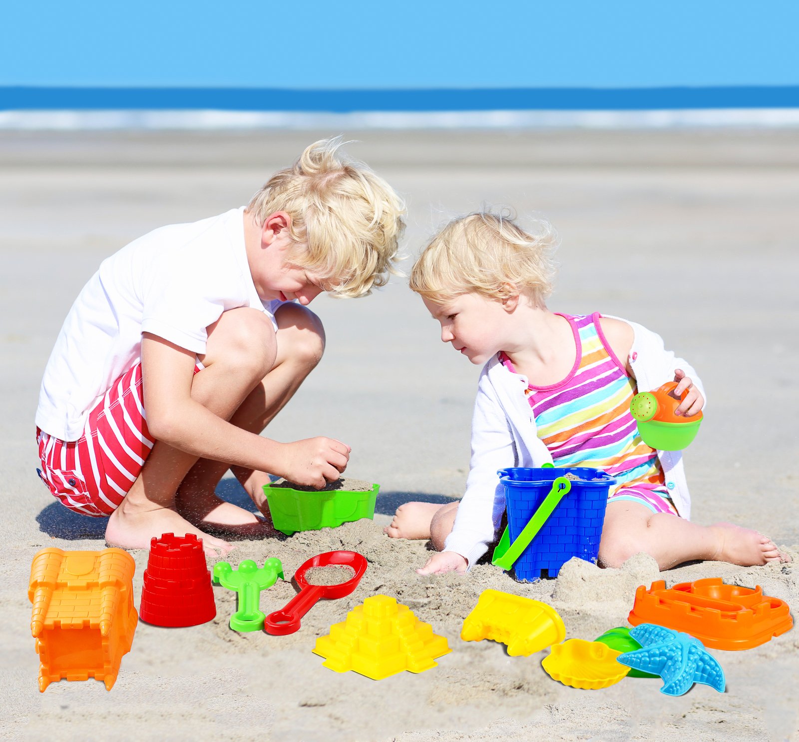 Click N Play 13 Piece Sand Castle Mold Set