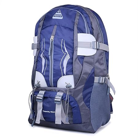Kavis Trecking Bags | Rucksack Backpack | Mountain Bags | Rucksack for Men | Stylish 45 Litre Hiking Backpack (Navy Blue)