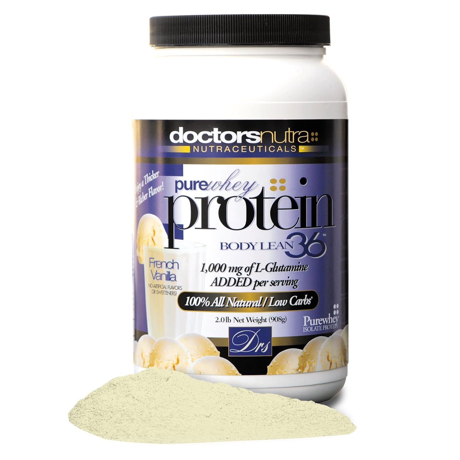 Pure 100 Percent Undenatured Grass Fed Whey Protein by