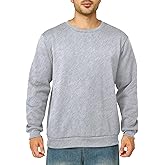 Asrlivp Mens Crewneck Sweatshirts Casual Fleece Pullover Sweatshirt Long Sleeve Basic Sweat Shirts