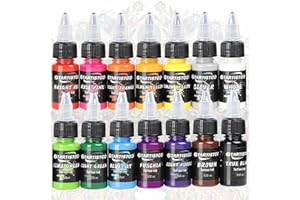 Tattoo Ink Set GTARTISTOO Professional 14 Colors 1/2OZ (15ml) Vegan-Friendly Pigment Tattoo Ink Supplies Ink...