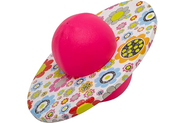 ZYAQ Pogo Ball with Pump, Jumping Exercise Bounce Space Fitness Ball for Kids Adults (Pink)